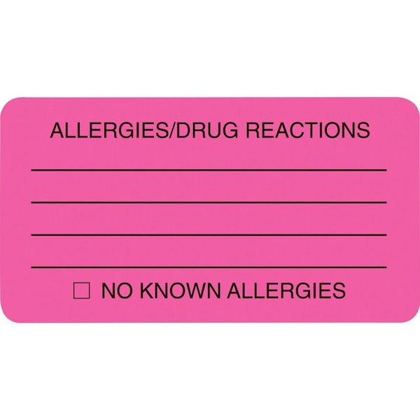 Tabbies Label, Allergy/Drug Reaction Pk TAB01730 - main